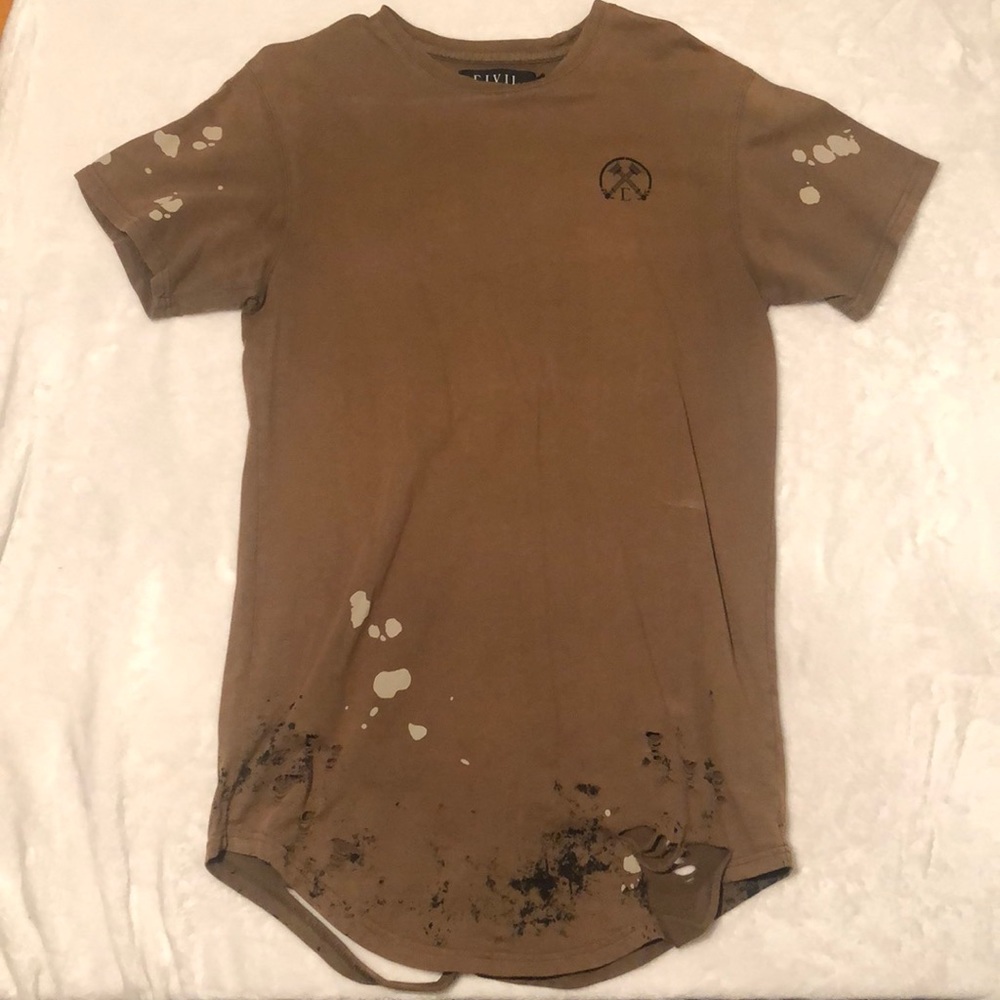 Civil regime green scallop tee